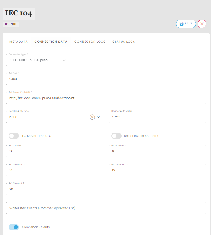 niotix IEC-60870-5-104